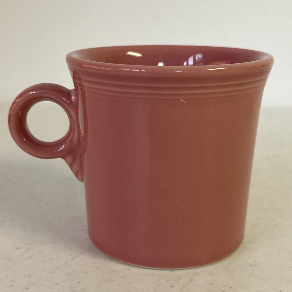 Lot of 4 Fiesta Ware Mixed Colors Coffee Mugs Cups O‎ Ring Handle HLC USA - Picture 7 of 11